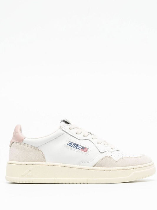 White Medalist Leather Low-top Sneakers