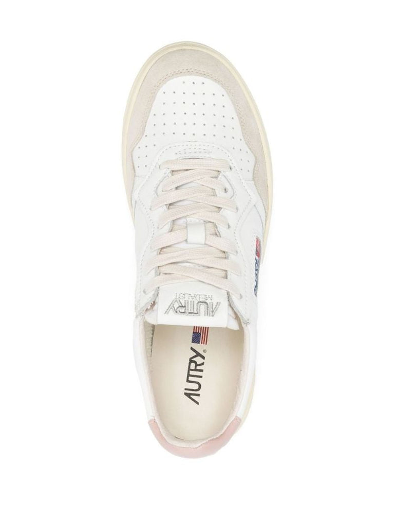 White Medalist Leather Low-top Sneakers