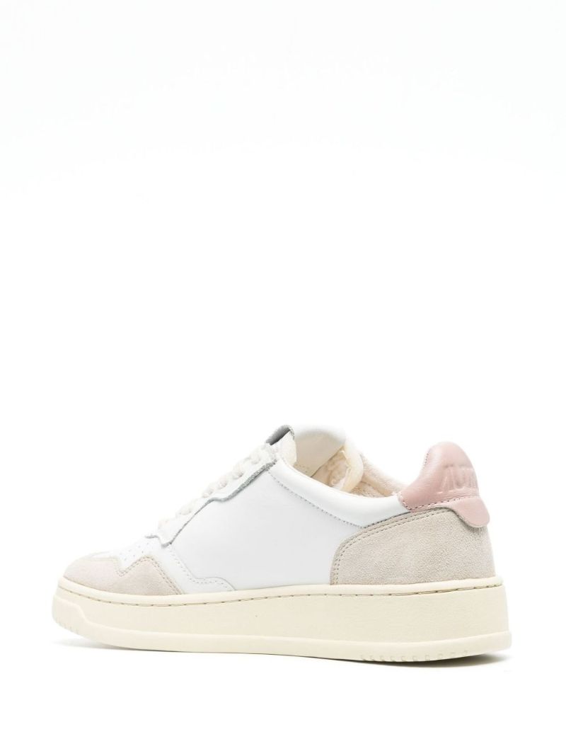 White Medalist Leather Low-top Sneakers