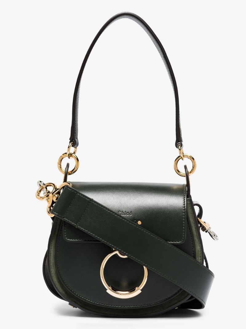 Green Tess Small Leather Cross Body Bag