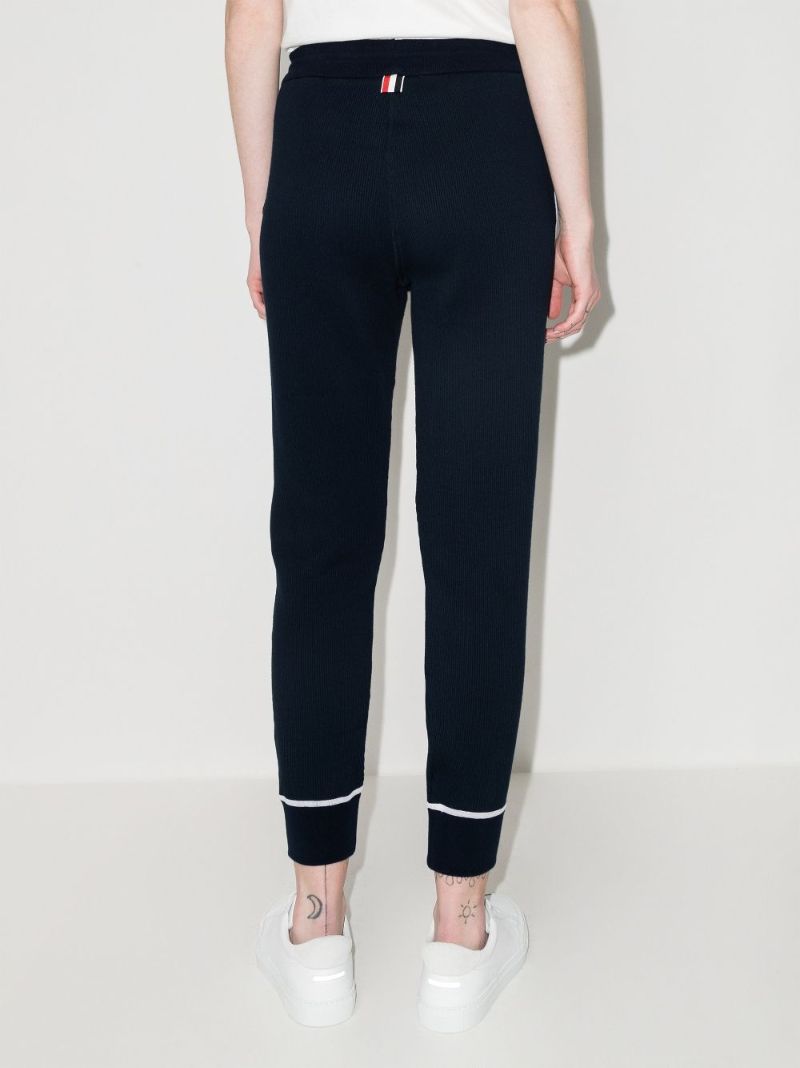Contrast Stitch Cotton Track Pants