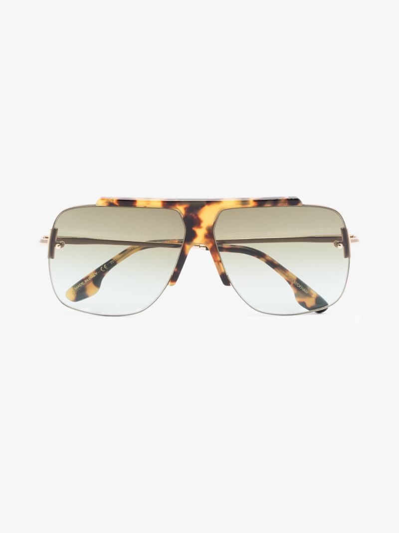 Brown Aviator Sunglasses