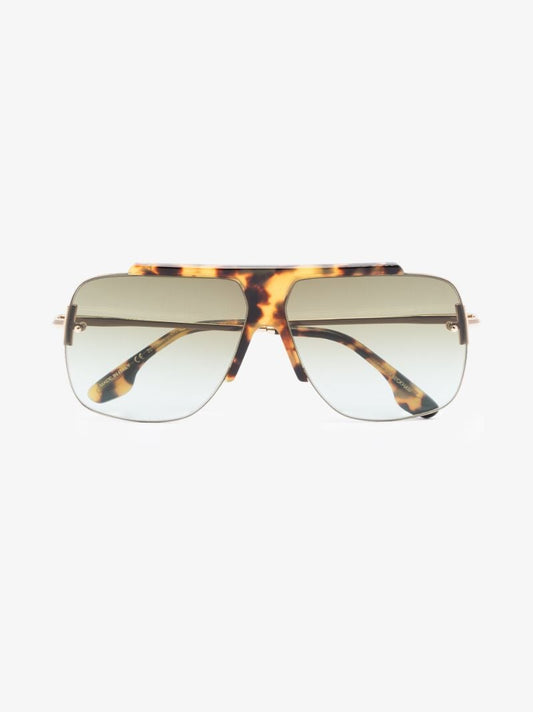 Brown Aviator Sunglasses