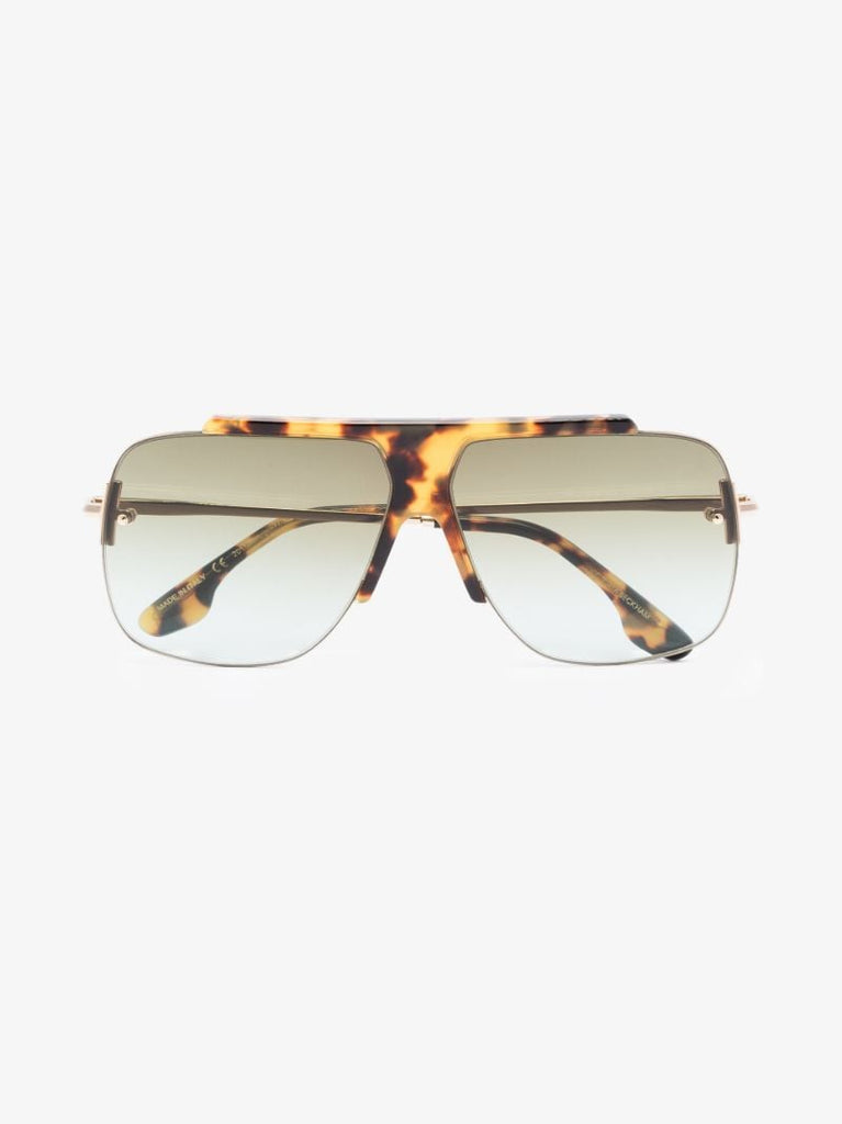 Brown Aviator Sunglasses