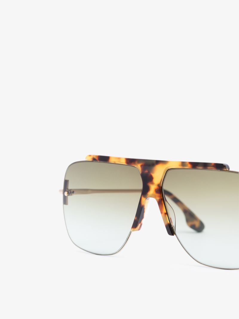 Brown Aviator Sunglasses