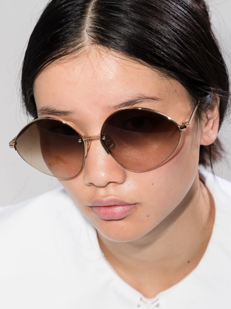 Brown Round Sunglasses