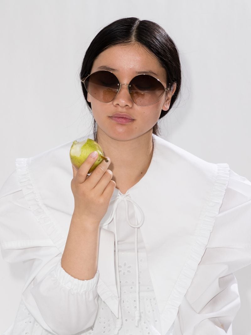 Brown Round Sunglasses