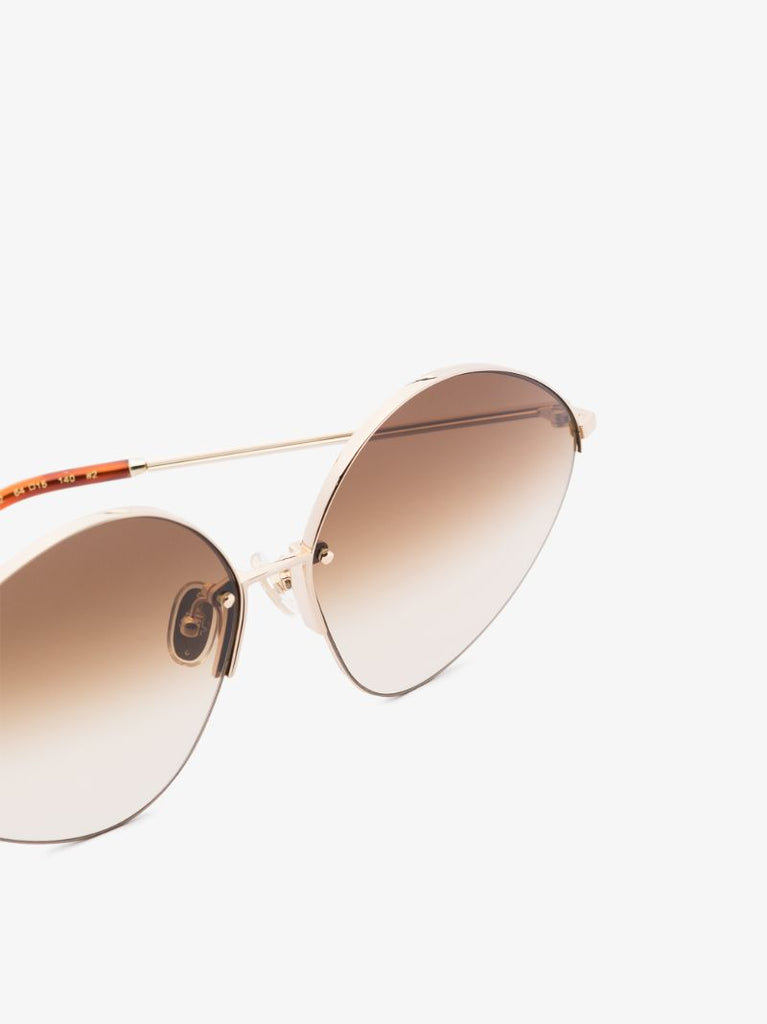Brown Round Sunglasses