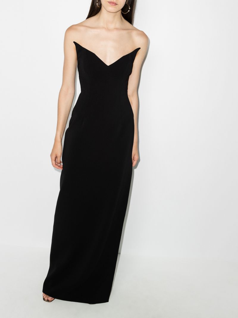 Plunging Neckline Gown