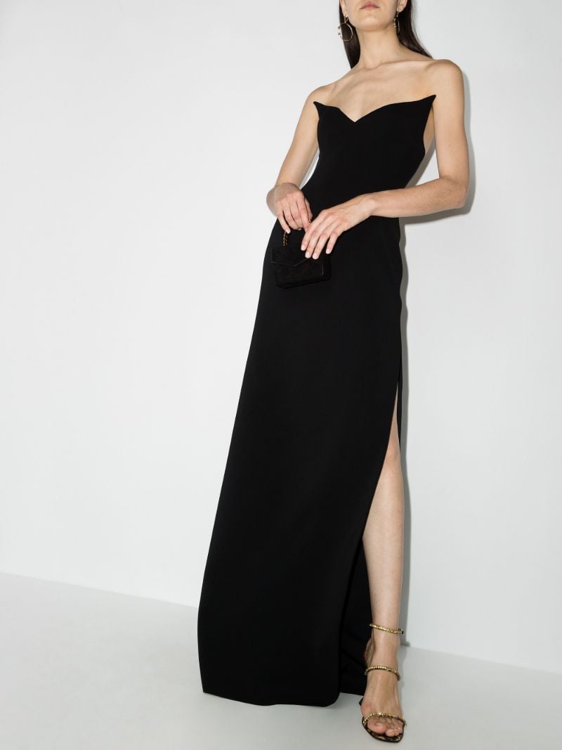 Plunging Neckline Gown