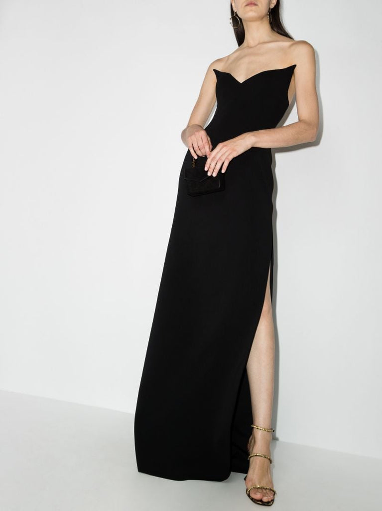 Plunging Neckline Gown