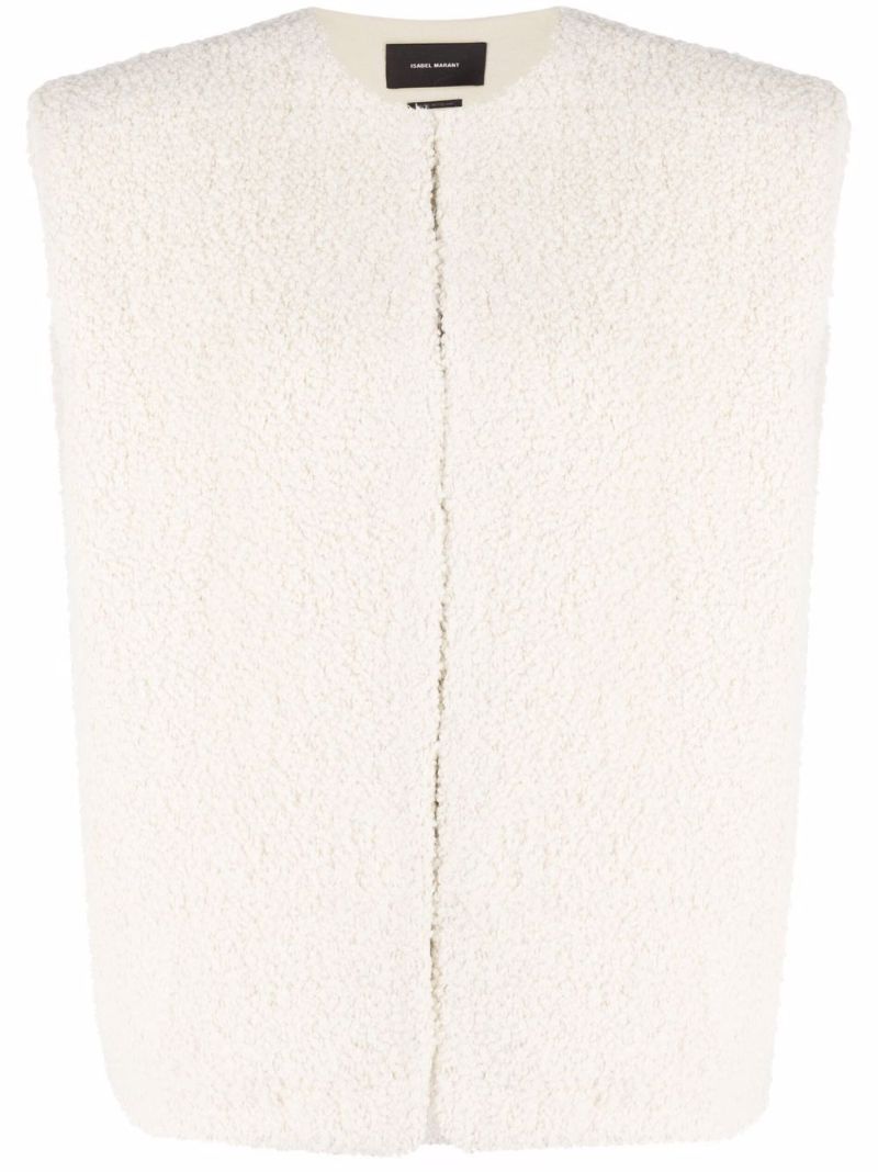 Neutral Gwendalia Sleeveless Jacket