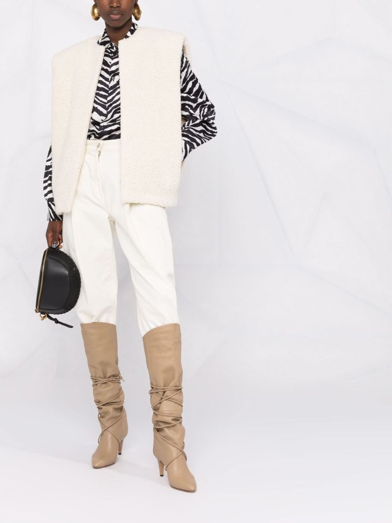 Neutral Gwendalia Sleeveless Jacket