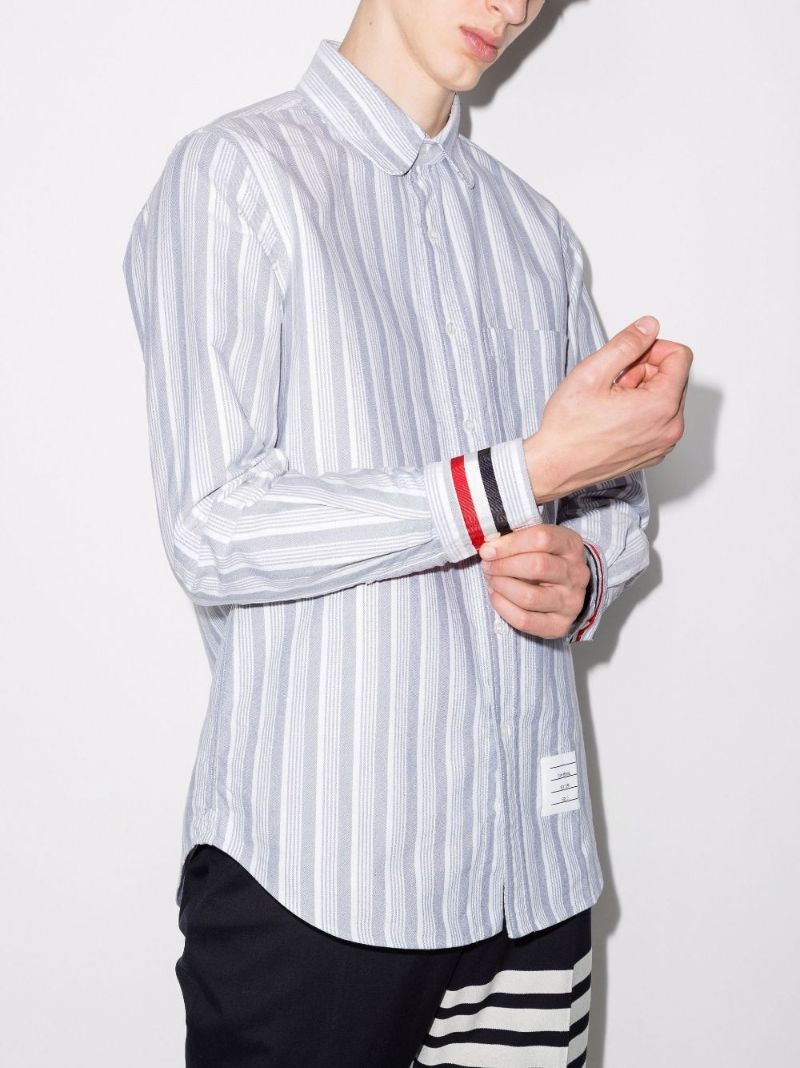Striped Cotton Oxford Shirt
