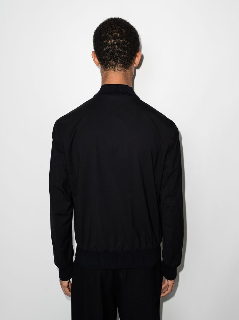 Zip-up Wool Bomber Jacket