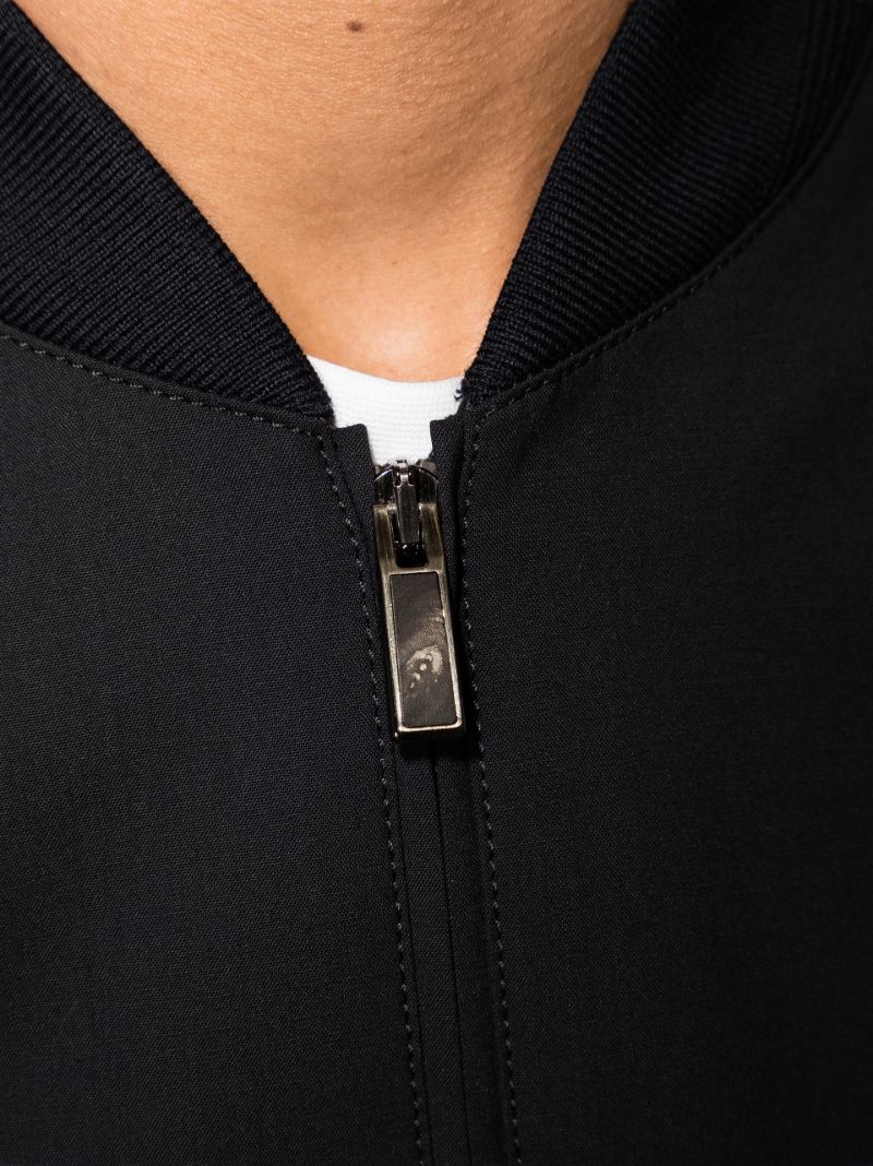 Zip-up Wool Bomber Jacket