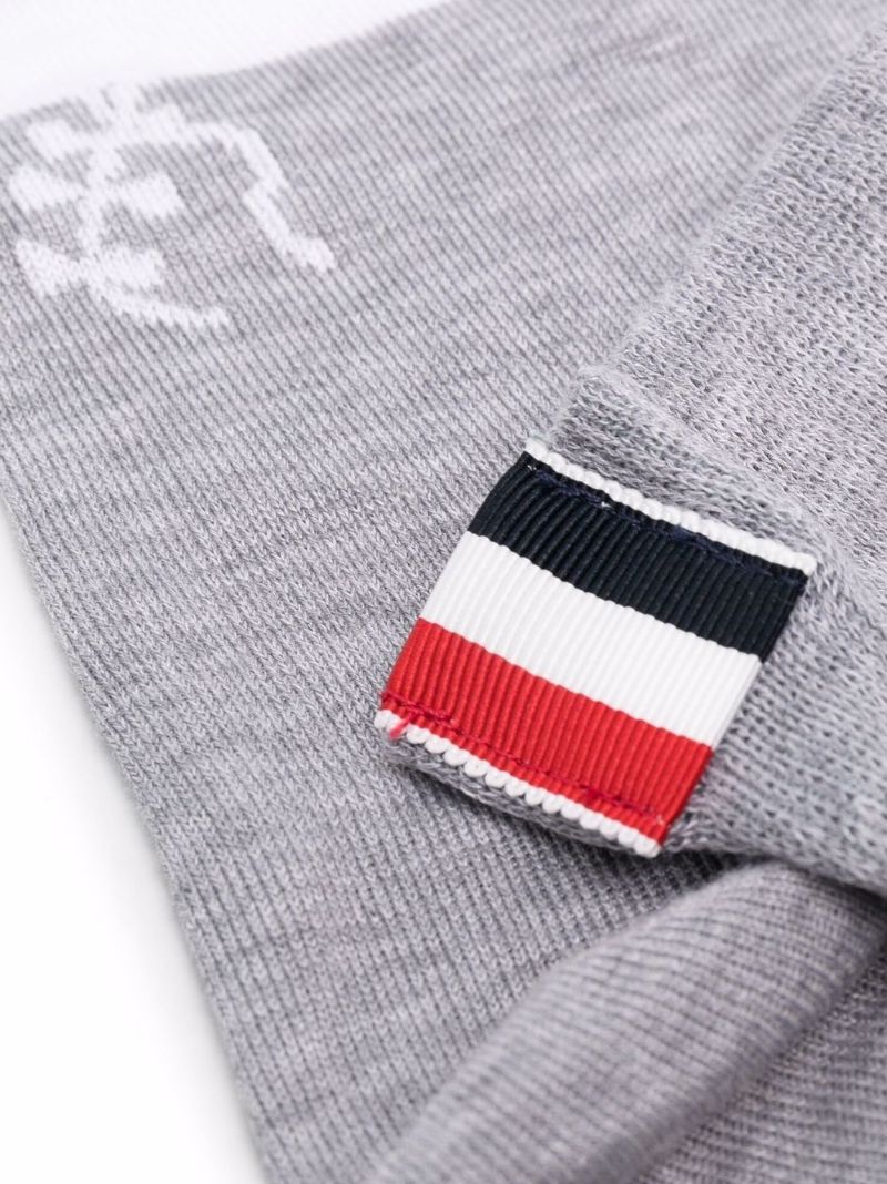 Grey Kite Intarsia Socks
