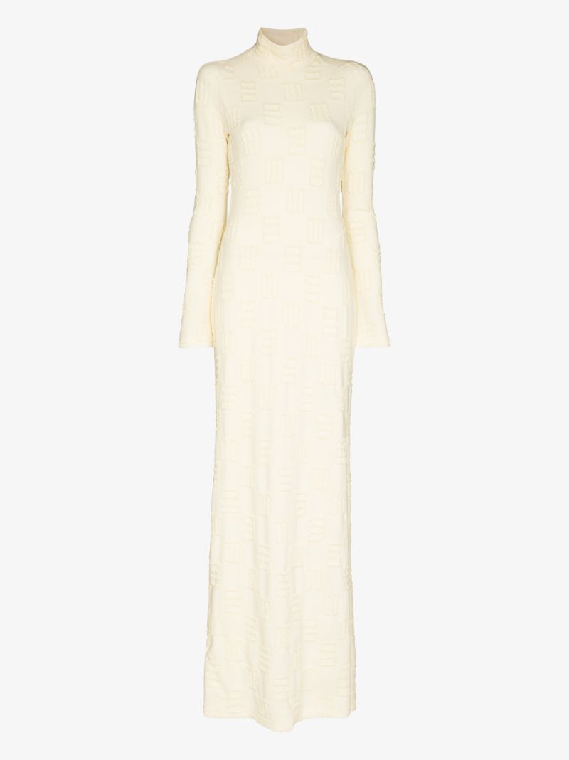Jacquard Turtleneck Dress