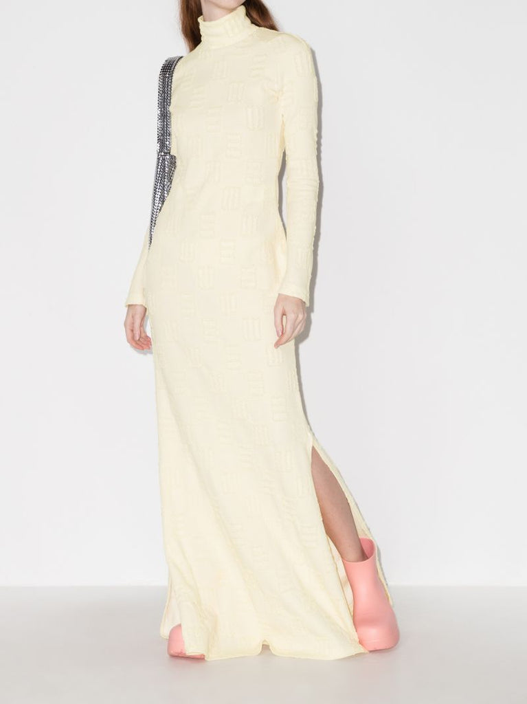 Jacquard Turtleneck Dress