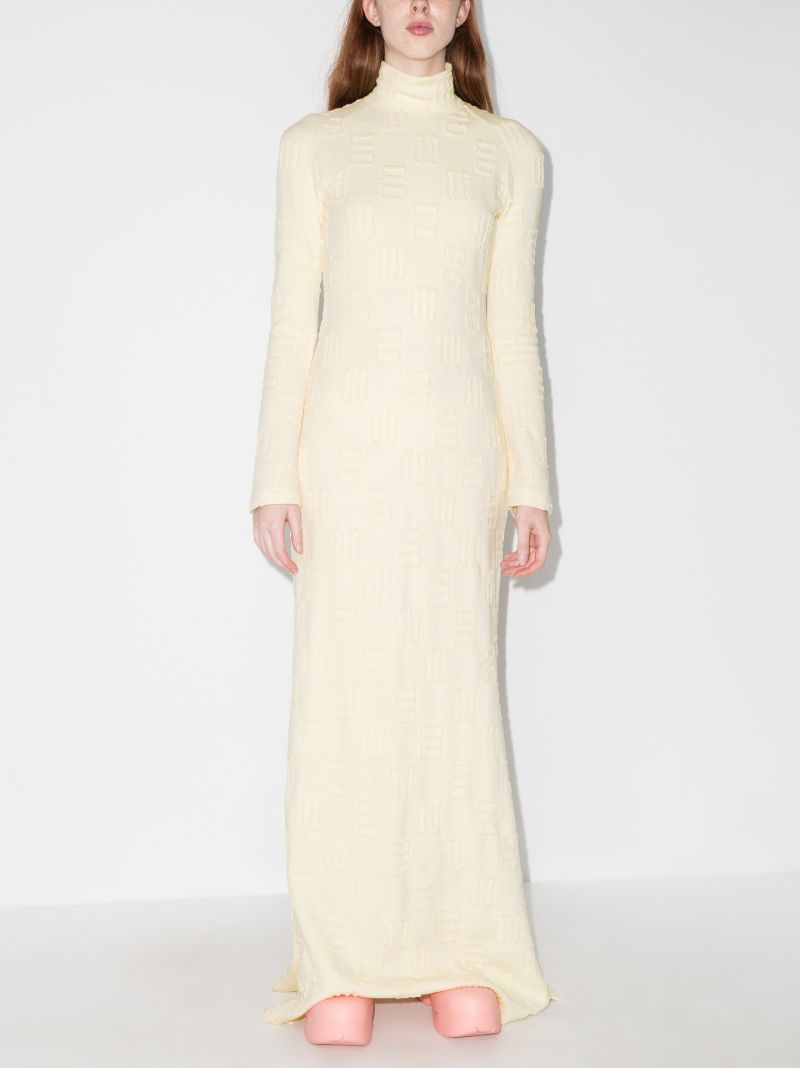 Jacquard Turtleneck Dress