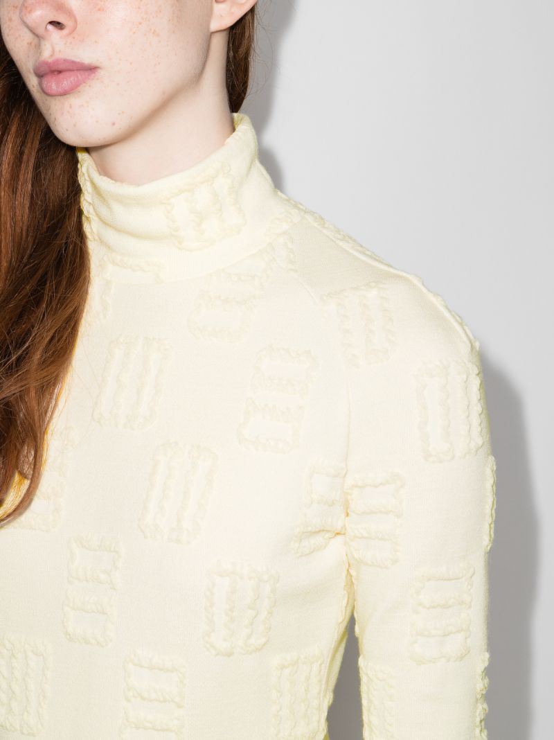 Jacquard Turtleneck Dress