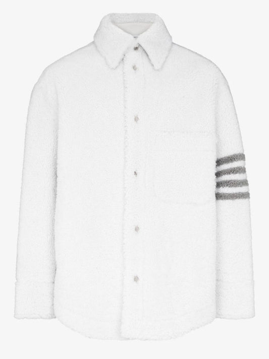 4-bar Shearling Shirt Jacket
