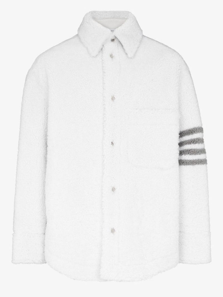 4-bar Shearling Shirt Jacket