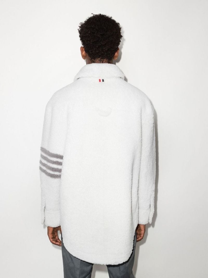 4-bar Shearling Shirt Jacket
