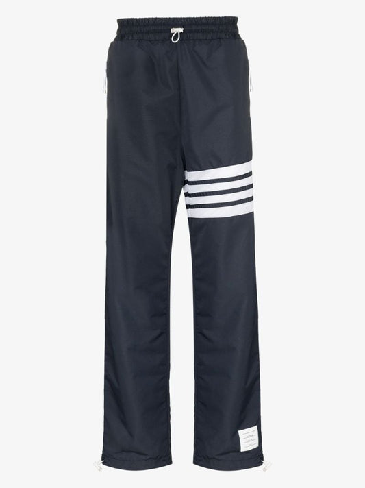 Blue 4-bar Stripe Cotton Track Pants