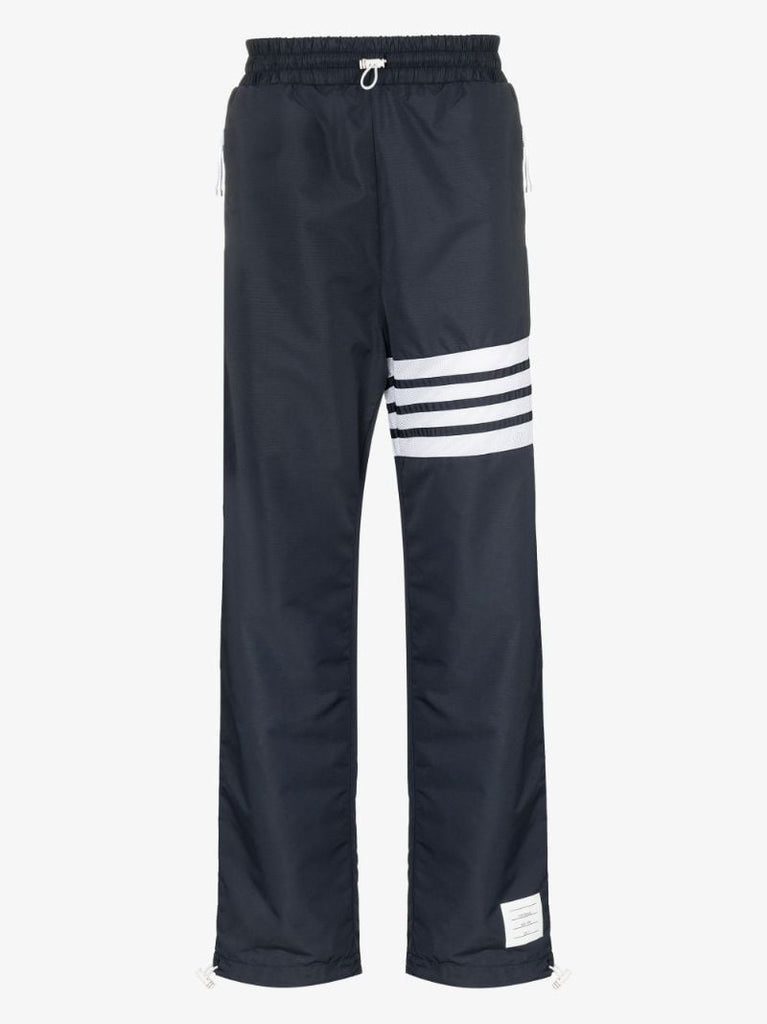 Blue 4-bar Stripe Cotton Track Pants
