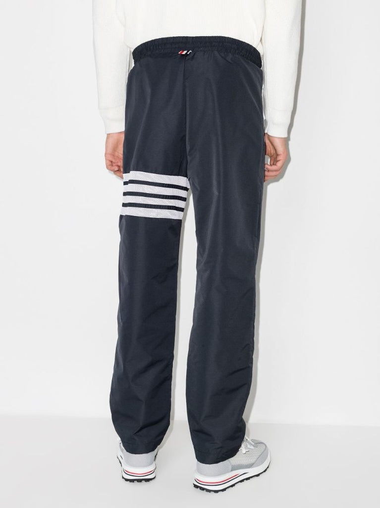 Blue 4-bar Stripe Cotton Track Pants