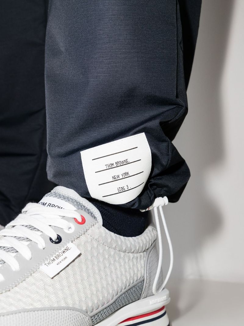 Blue 4-bar Stripe Cotton Track Pants