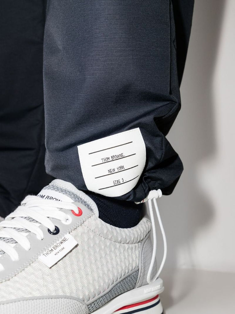 Blue 4-bar Stripe Cotton Track Pants