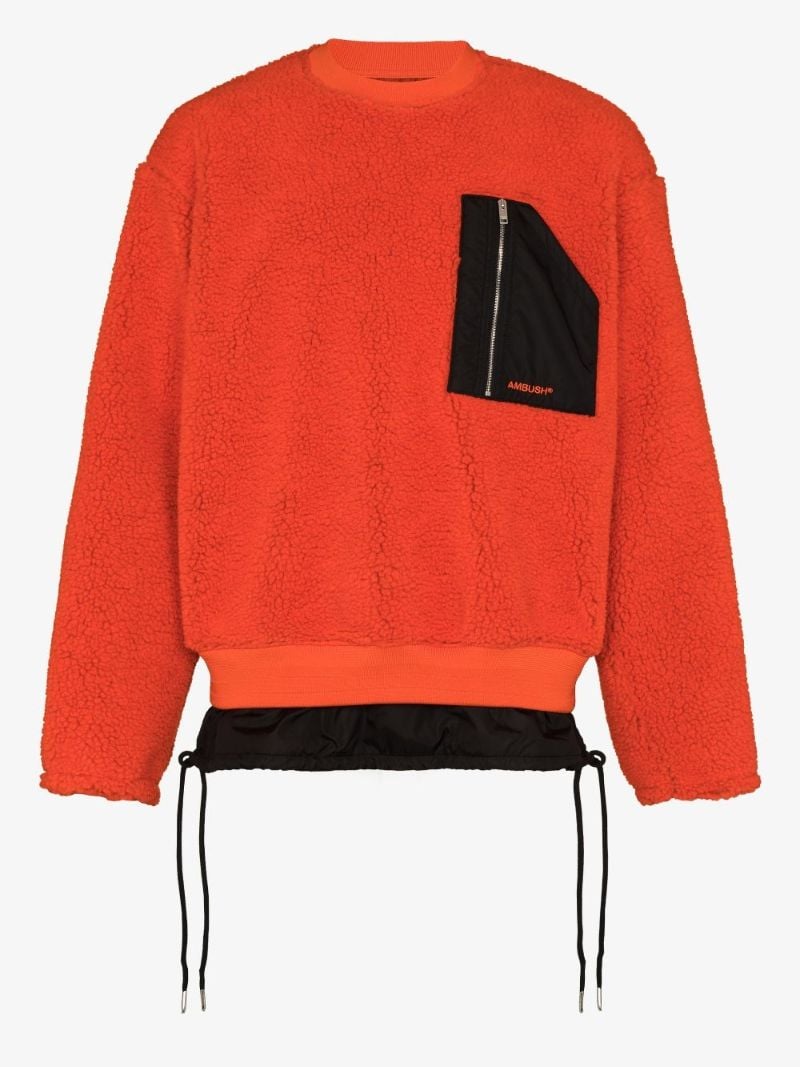 Chest Pocket Fleece Sweatshirt