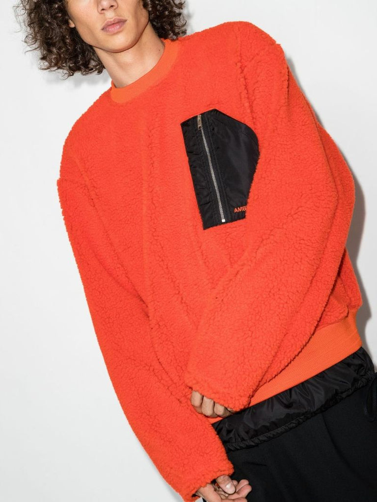 Chest Pocket Fleece Sweatshirt