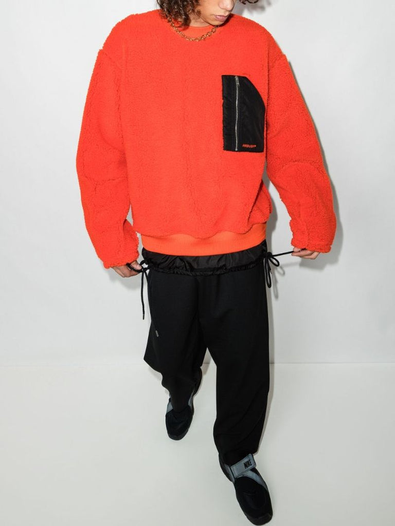 Chest Pocket Fleece Sweatshirt