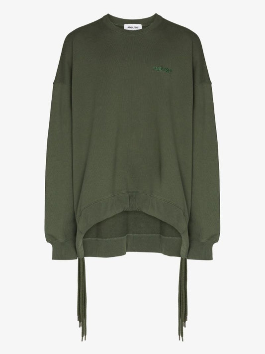 Drawstring Cotton Sweatshirt
