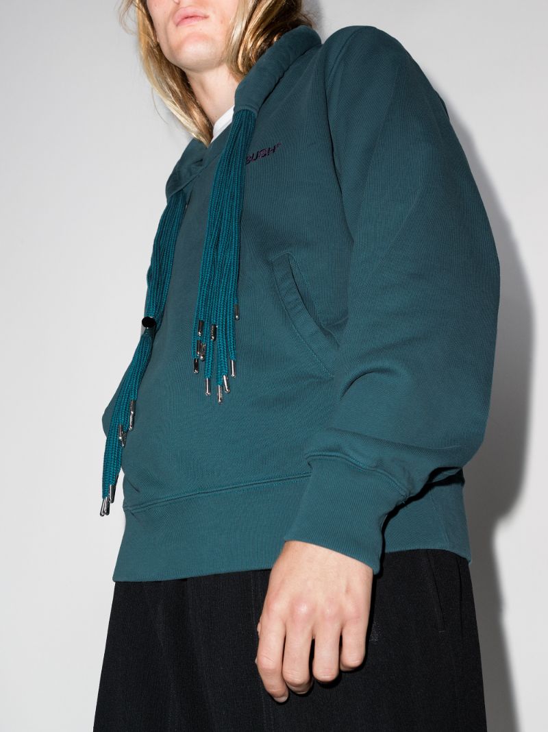 Fringed Drawstring Hoodie