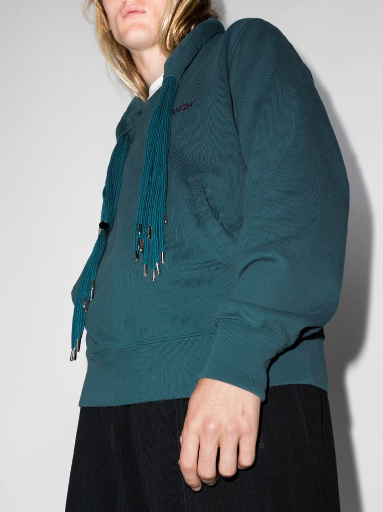 Fringed Drawstring Hoodie