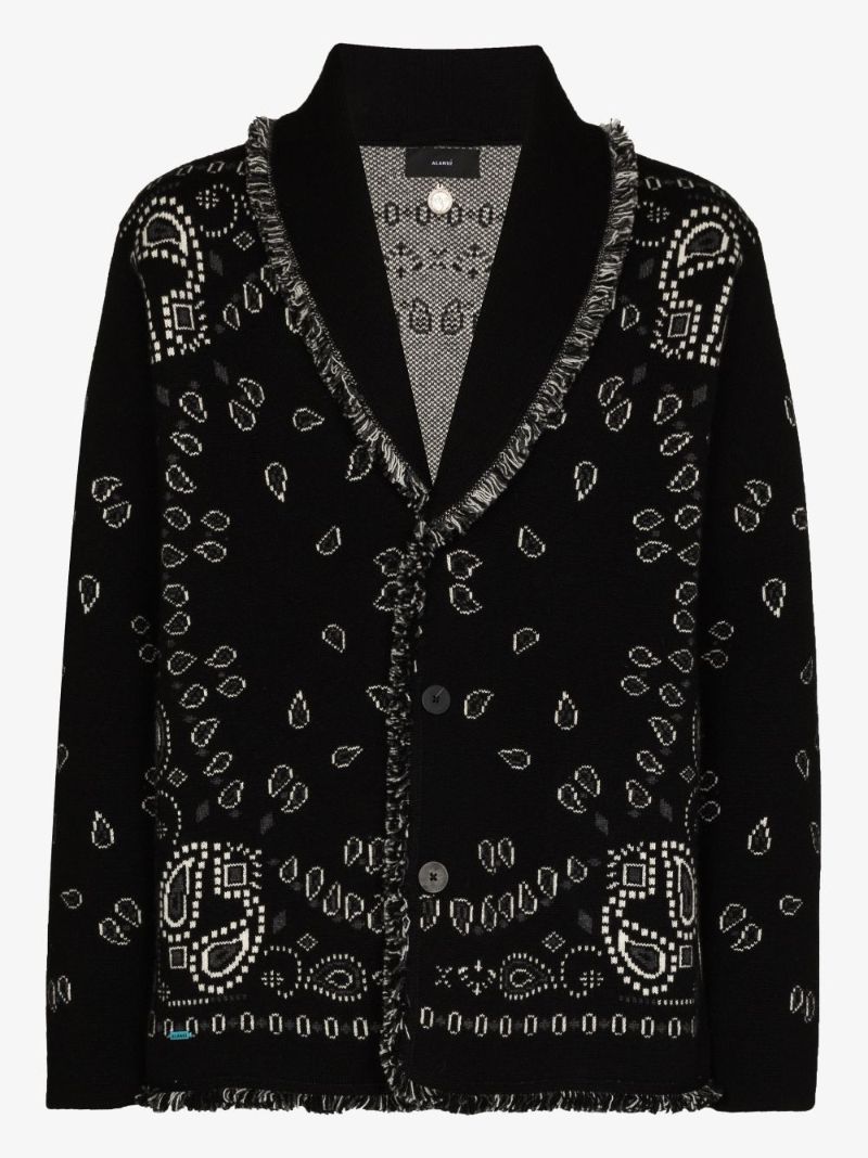 Bandana Jacquard Cashmere Cardigan
