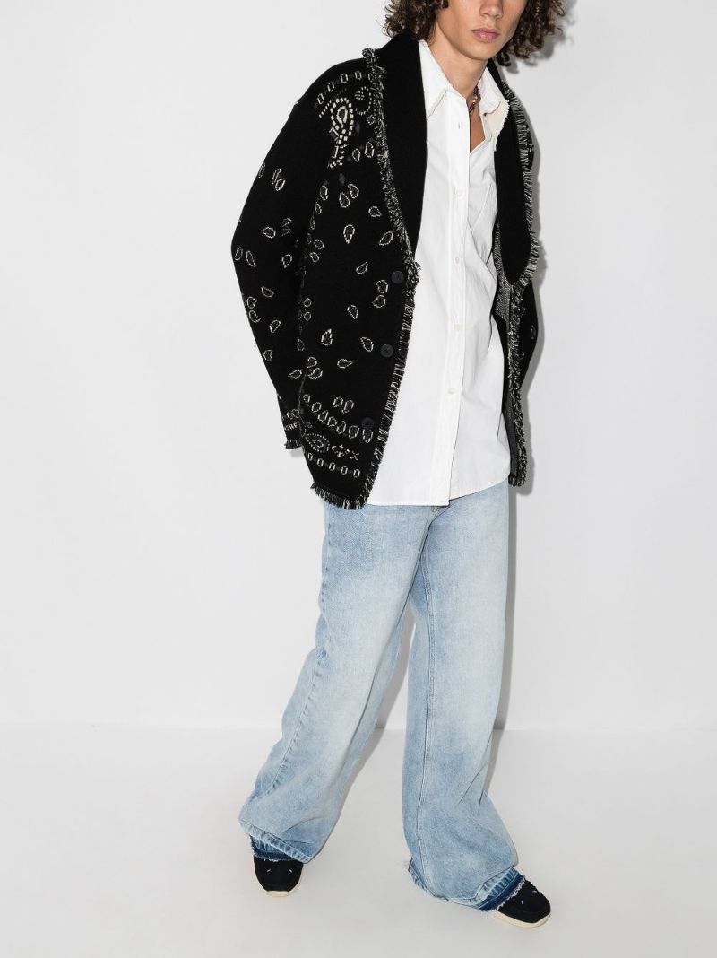 Bandana Jacquard Cashmere Cardigan