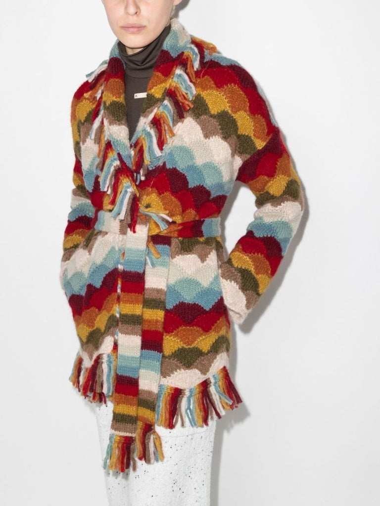 Rainbow Tie Fastening Cardigan