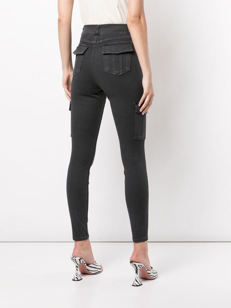 Black Twill Cargo Pants