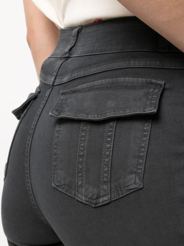 Black Twill Cargo Pants