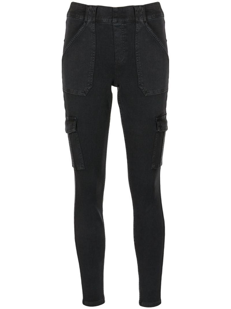 Black Twill Cargo Pants