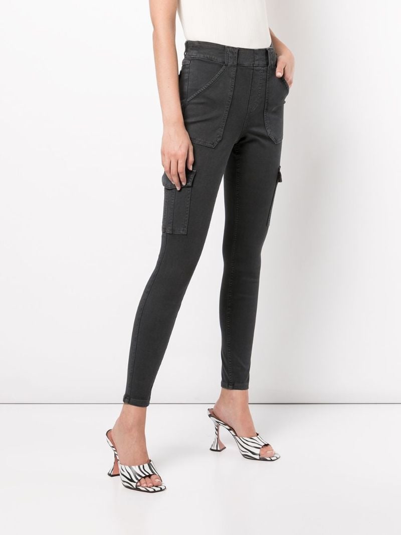Black Twill Cargo Pants