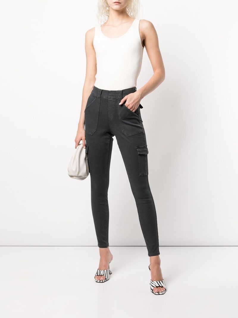 Black Twill Cargo Pants