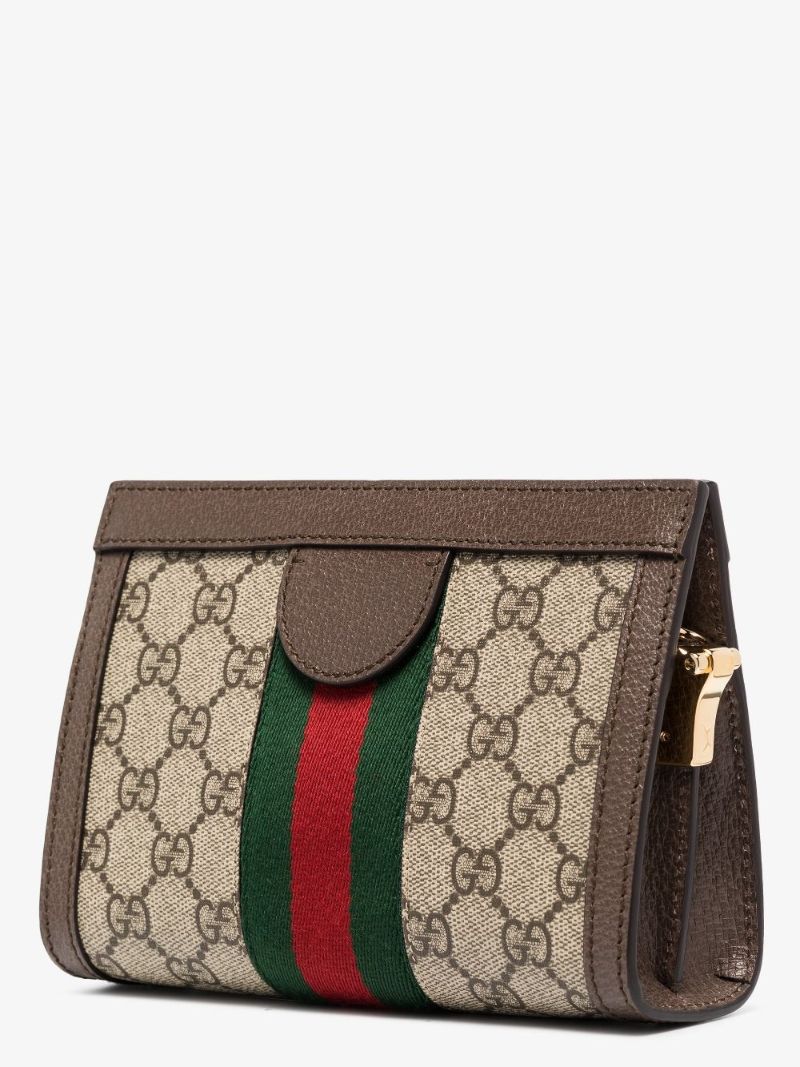 Brown Ophidia Small Gg Supreme Shoulder Bag
