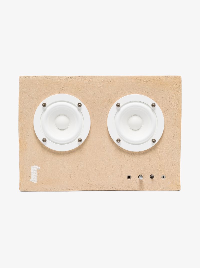 Neutral Small Stoneware Speaker