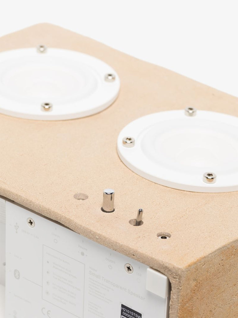 Neutral Small Stoneware Speaker